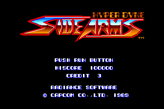 Side Arms screenshot 2 for TurboGrafx-16
